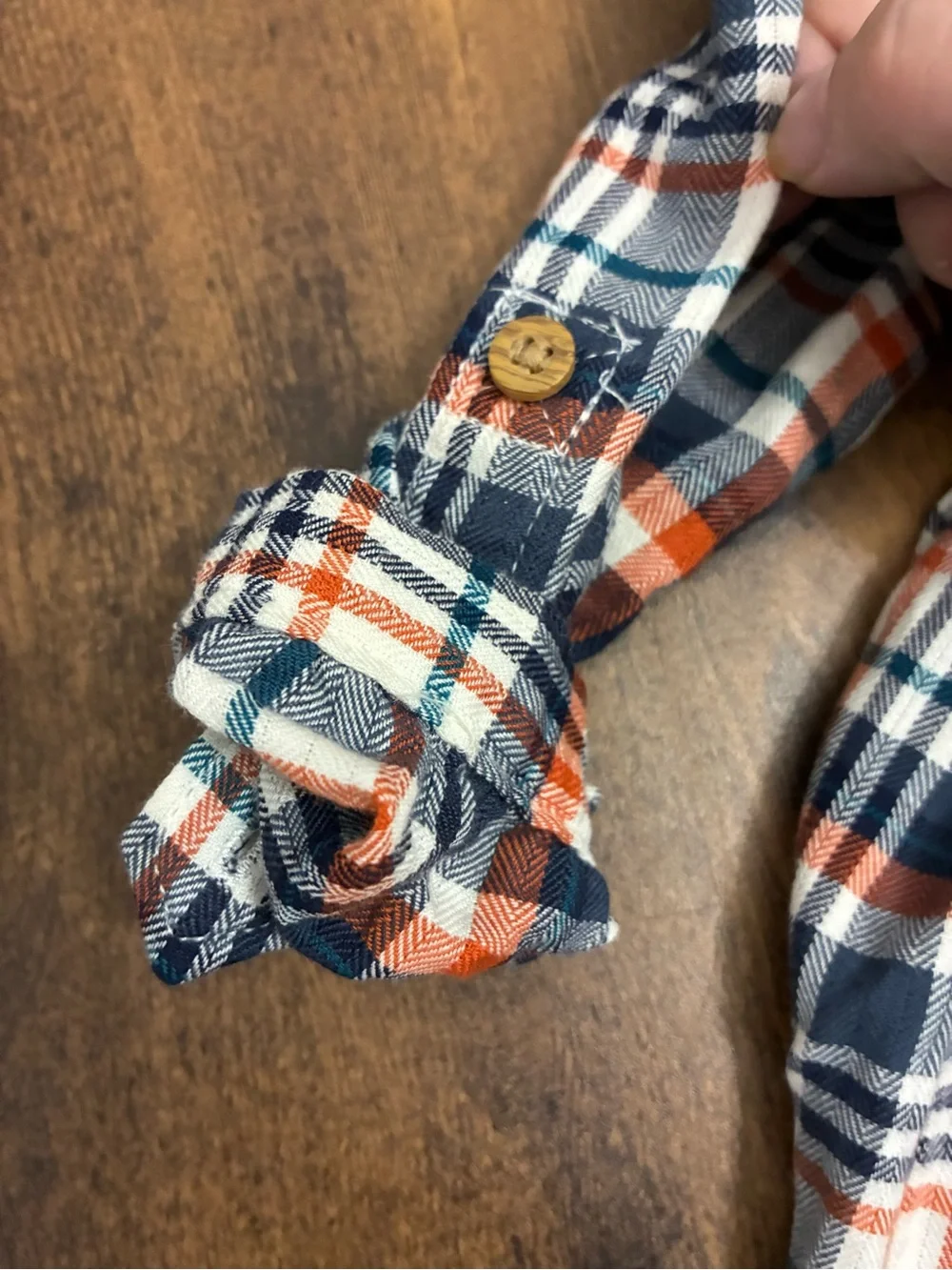 Girl’s 9 Months Long Sleeve Button-Front Dress